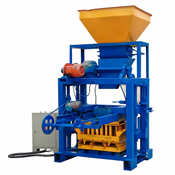 Semi automatic hollow concrete cement block machinery, brick making machine 