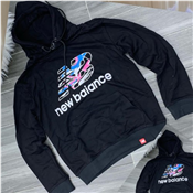 Ladies Loose Casual Printed Hooded New balance