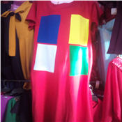 Ladies Pink Free Dress with Short Sleeve