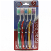 HEALTHSMART TOOTHBRUSH 5PK MEDIUM