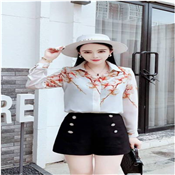 LADIES LONG SLEEP CHIFFON TOP