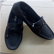 MEN'S BLACK  LEATHER SHOE