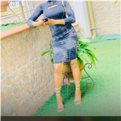 Casual spotted gown for ladies