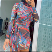 Trendy Unique Bodycon Smart Dress Transparent