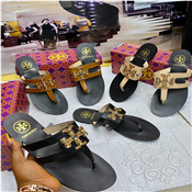 Tory Burch designers slippers Comes with branded box for Females