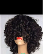 Natural Black Deep Curly Wig For Ladies