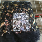 Flowered Sequins Sample Lace - Per yard