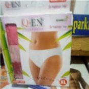 3 in 1 Q-EN Ladies Cotton Soft Sexy Underwear Shorts New Innerwear Ladies shorts Underwire White 