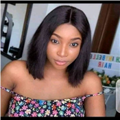 Ladies Black Short Straight Hair Bob Head Wig