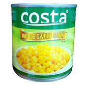 340G COSTA WHOLE SWEET CORN