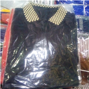 MENS QUALITY SINGLE COLLAR NECK POLO BLACK