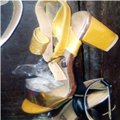 Ladies Fashion Mid Heel Slippers 