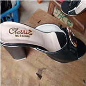 Ladies Fashion Mid Heel Slippers