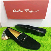 Salvatore Ferragamo Men's Suede Loafers Shoe
