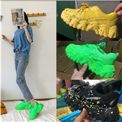 Yellow Trendy Unisex Sneakers