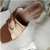 Ladies Fashion Mid Heel Slippers