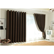 brown curtain