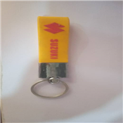 RUBBER KEY HOLDER WITH VEHICLE NAMES.