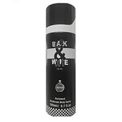 Black and White Body Spray for Men