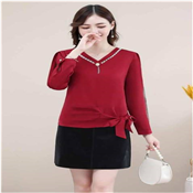 LADIES LONG SLEEP CHIFFON TOP