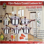 12 Pieces Modern Pyramid cookware set