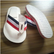 Male leather slippers