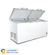 1030L Commercial Double Door Chest Freezer Fridge