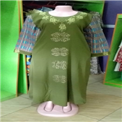 LADIES MAXI DRESS WITH ANKARA PRINT