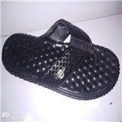 MEN'S BLACK LEATHER PAMS SLIPPERS