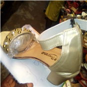 Ladies Fashion Mid Heel Slippers 