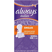 Always Dailies Singles Panty Liners Normal 