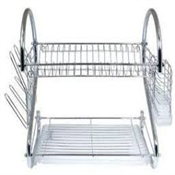 16" dish drainer with utensils 