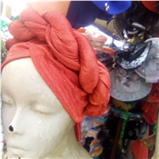 Beautiful Red Folding head tie Fascinator