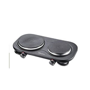 Binatone Electric Cooking Plate Double Burner -Black