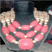 RED AND GOLD BEAD