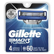 Gillette 495 Mach3 Turbo Cartridges, 4 Count x10
