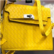 New Fashion Leather Ladies Handbag-Yellow