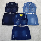 BABY GIRL JEAN GOWN