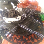 Beautiful Black Fascinator