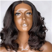 14" BODY WAVE HUMAN HAIR WIG