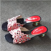 WOMEN FASHIONABLE LOW HEEL SLIPPERS