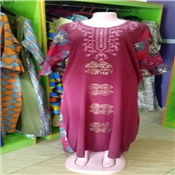 LADIES MAXI DRESS WITH ANKARA PRINT