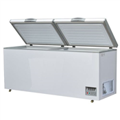 Bruhm PREMIUM DOUBLE DOOR CHEST FREEZER SILVER 700LTRS