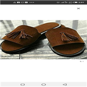 Designer men's fashion Pam slippers.