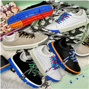 OFF WHITE FLOATING ARROW _ "GUM MULTIPLE COLOR SOLE" SNICKERS