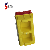 Concrete block molds, Hollow interlocking plastic block and paver making mold 