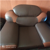 FIBER AND LEATHER CHAIR