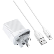 BOROFONE BA39B DUAL PORT CHARGER SET3.0 1M