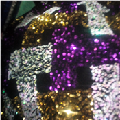 Flowered Sequins Sample Lace - Per yard