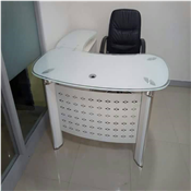 Glass Reception Desk